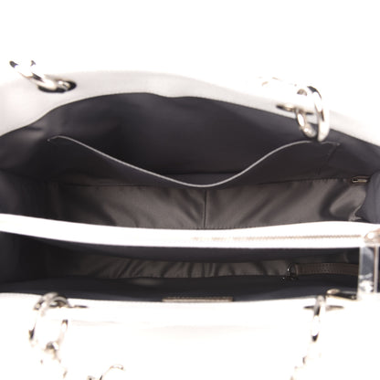 Chanel Caviar Quilted Grand Shopping Tote GST White 5 of 11