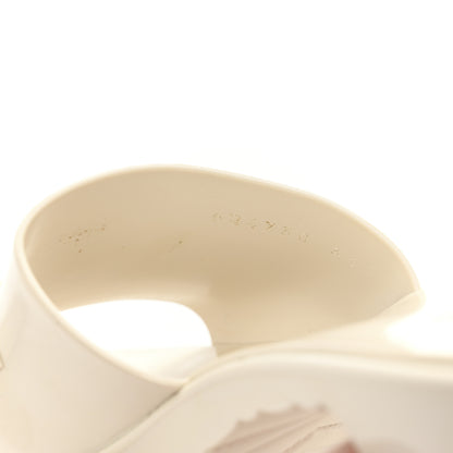 Gucci Rubber Gucci Logo Womens Platform 20/60mm Slide Sandals Mystic White 9 of 9