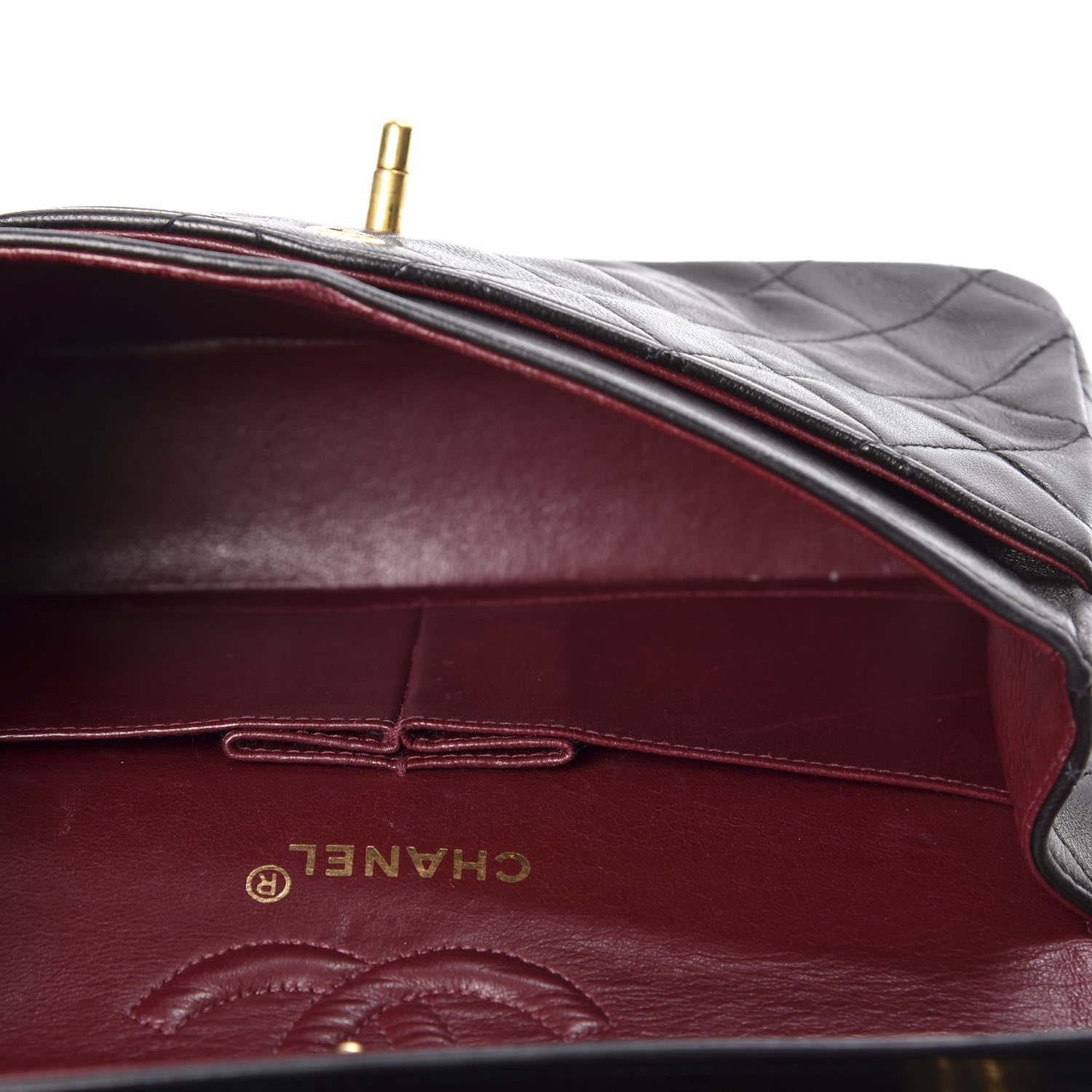 Chanel Lambskin Quilted Small Double Flap Black 4 of 10