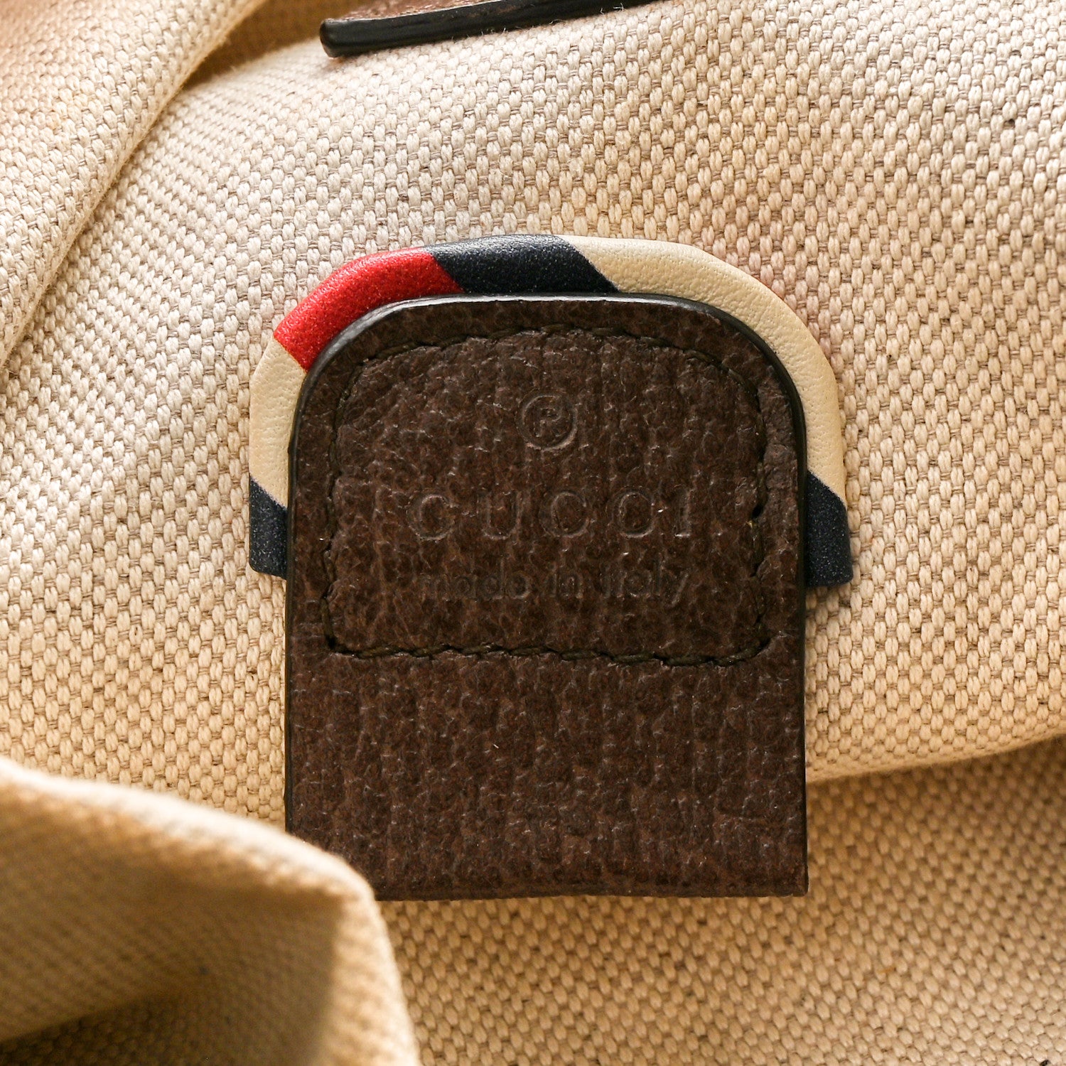 Gucci Soft GG Supreme Monogram Courrier Web Double Buckle Backpack Beige New Acero 6 of 14