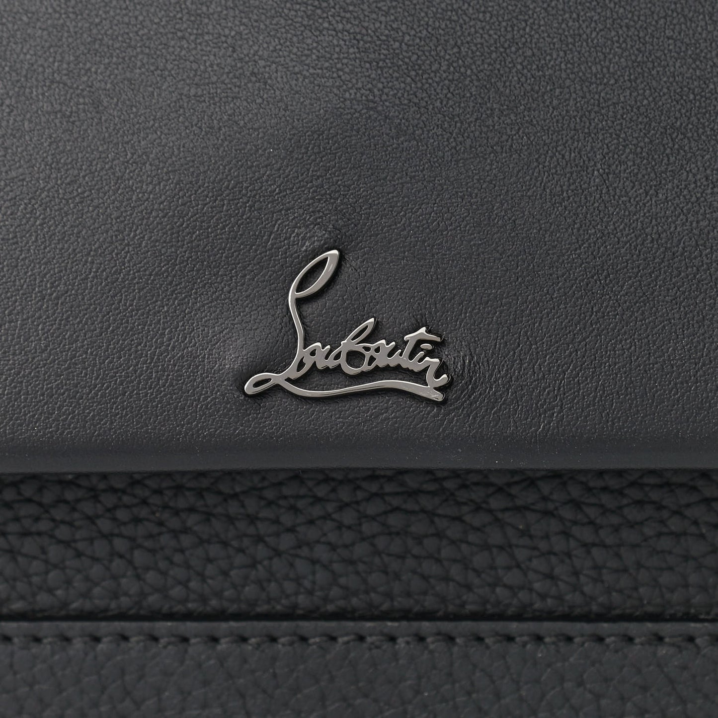 Calfskin Loubiblues Paris Clutch Bag Black Multi