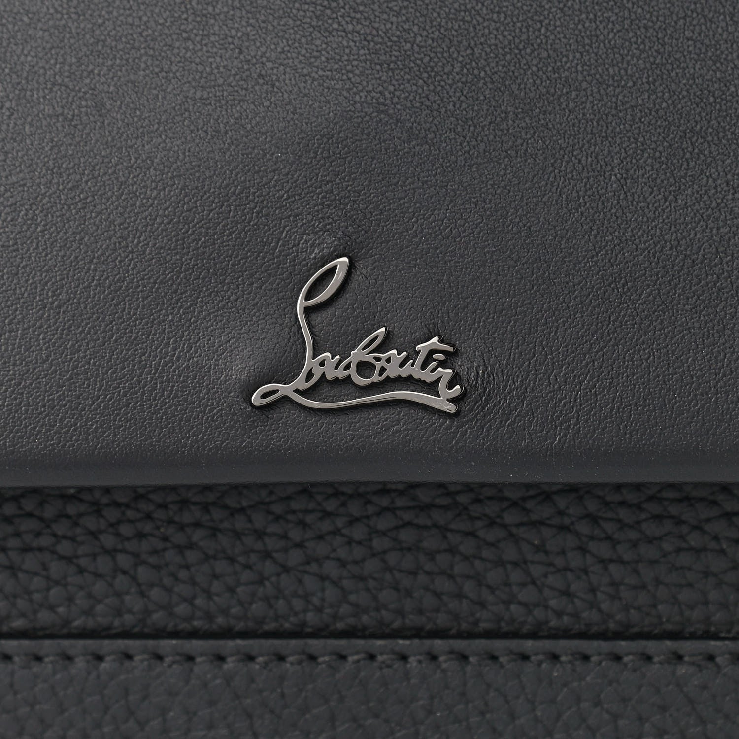 Christian Louboutin Calfskin Loubiblues Paris Clutch Bag Black Multi 6 of 12