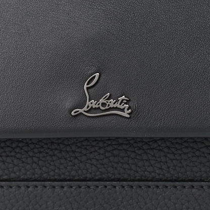Christian Louboutin Calfskin Loubiblues Paris Clutch Bag Black Multi 6 of 12