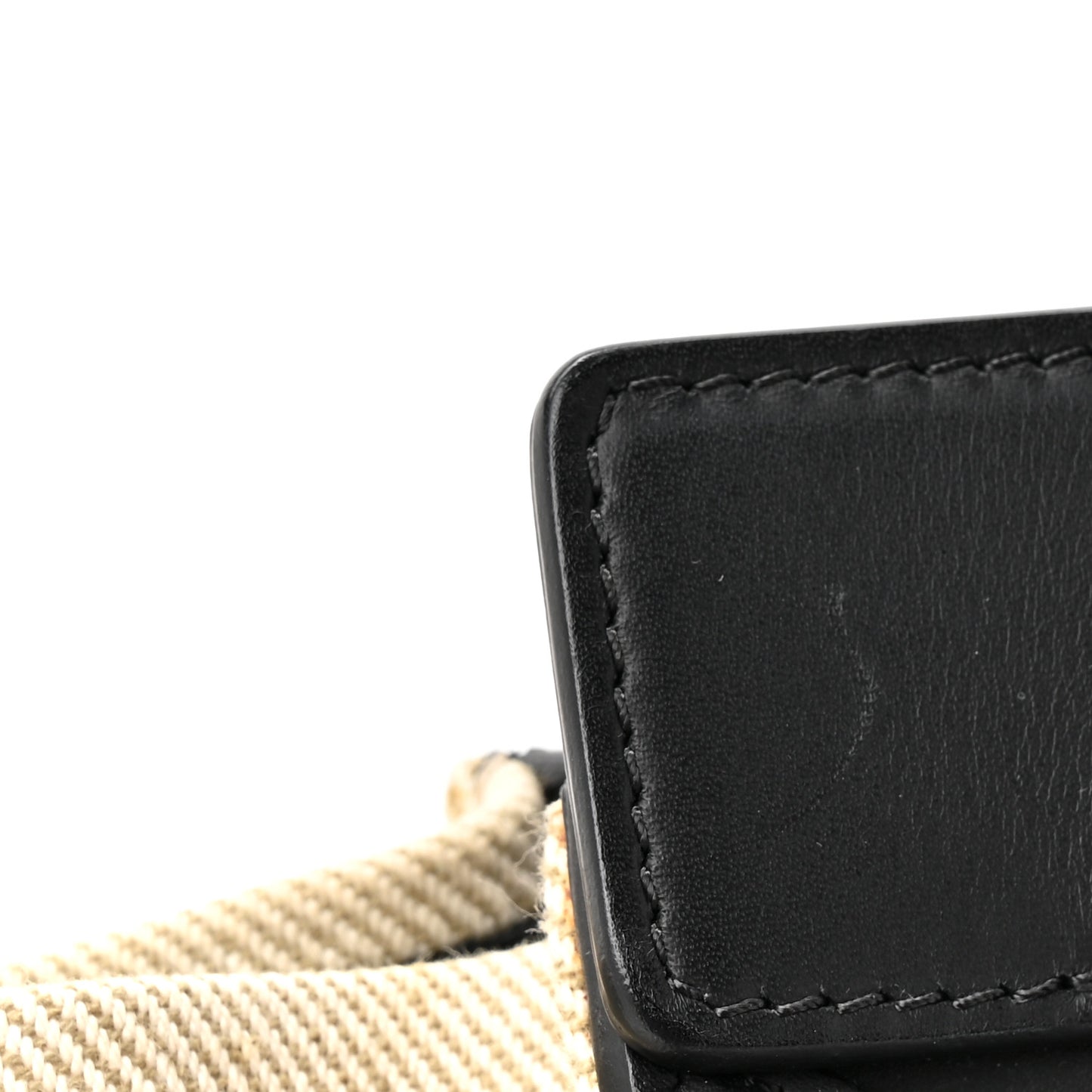 Natural Canvas Smooth Calfskin Nano Luggage Navy