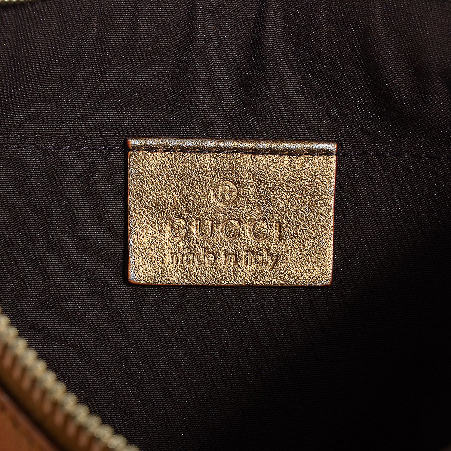 Gucci Metallic Guccissima Heart Chain Pochette Bronze 6 of 7