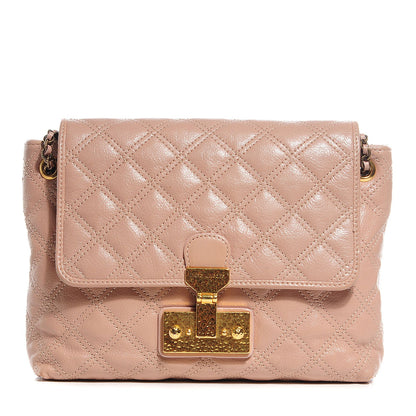 Marc Jacobs Lacquered Lambskin Baroque The Large Single Flap Blush 1 of 8