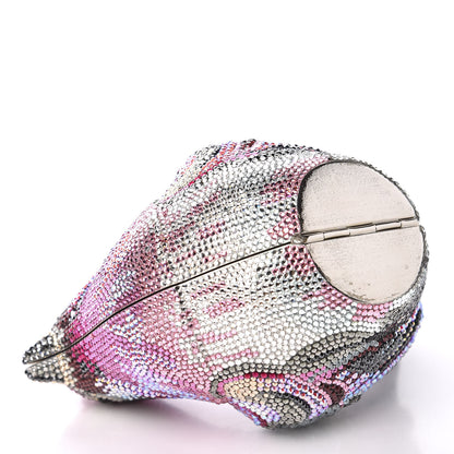 Judith Leiber Swarovski Crystal Bird Minaudiere Clutch Pink Multicolor 7 of 14