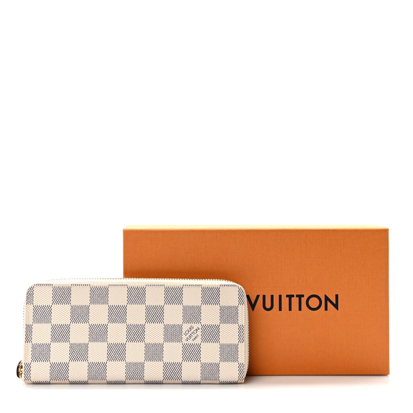 Damier Azur Clemence Wallet Rose Ballerine