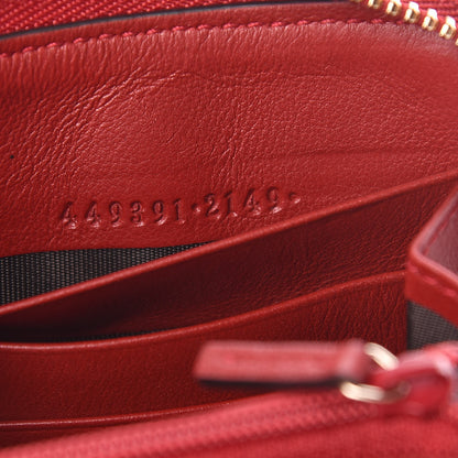 Gucci Microguccissima Zip Around Wallet Red 7 of 7