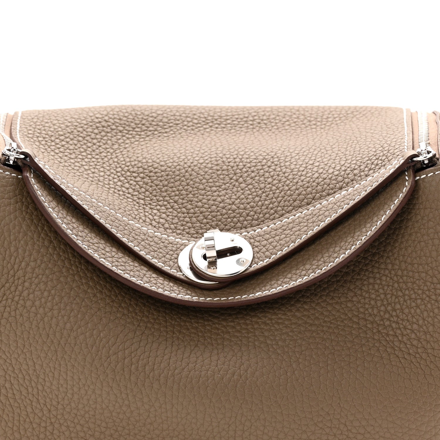Hermes Taurillon Clemence Lindy 26 Etoupe 8 of 11