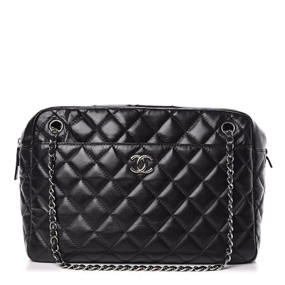 Chanel Lambskin Quilted Large Camera Case Black 1 of 17