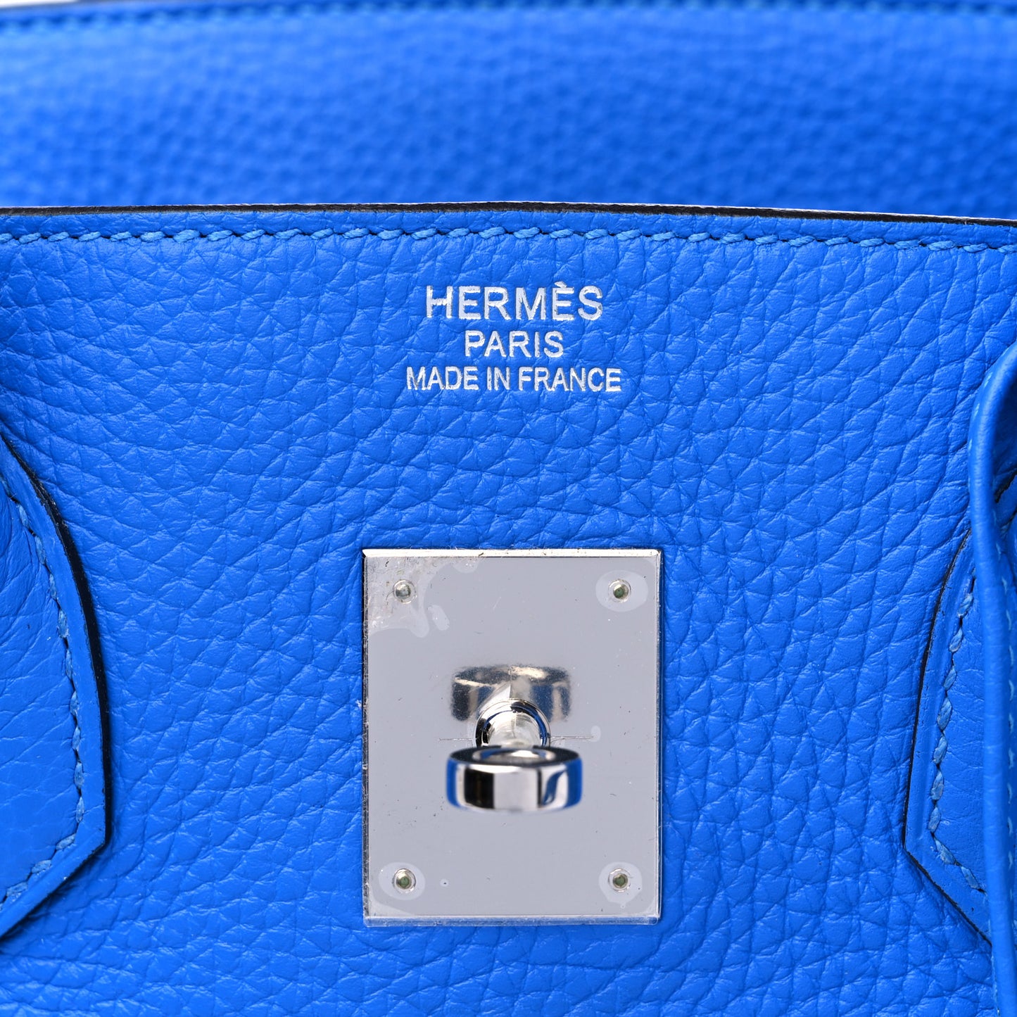 Taurillon Clemence BIRKIN 35 Bleu Hydra