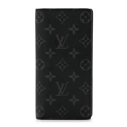 Louis Vuitton Monogram Eclipse Brazza Wallet 1 of 7
