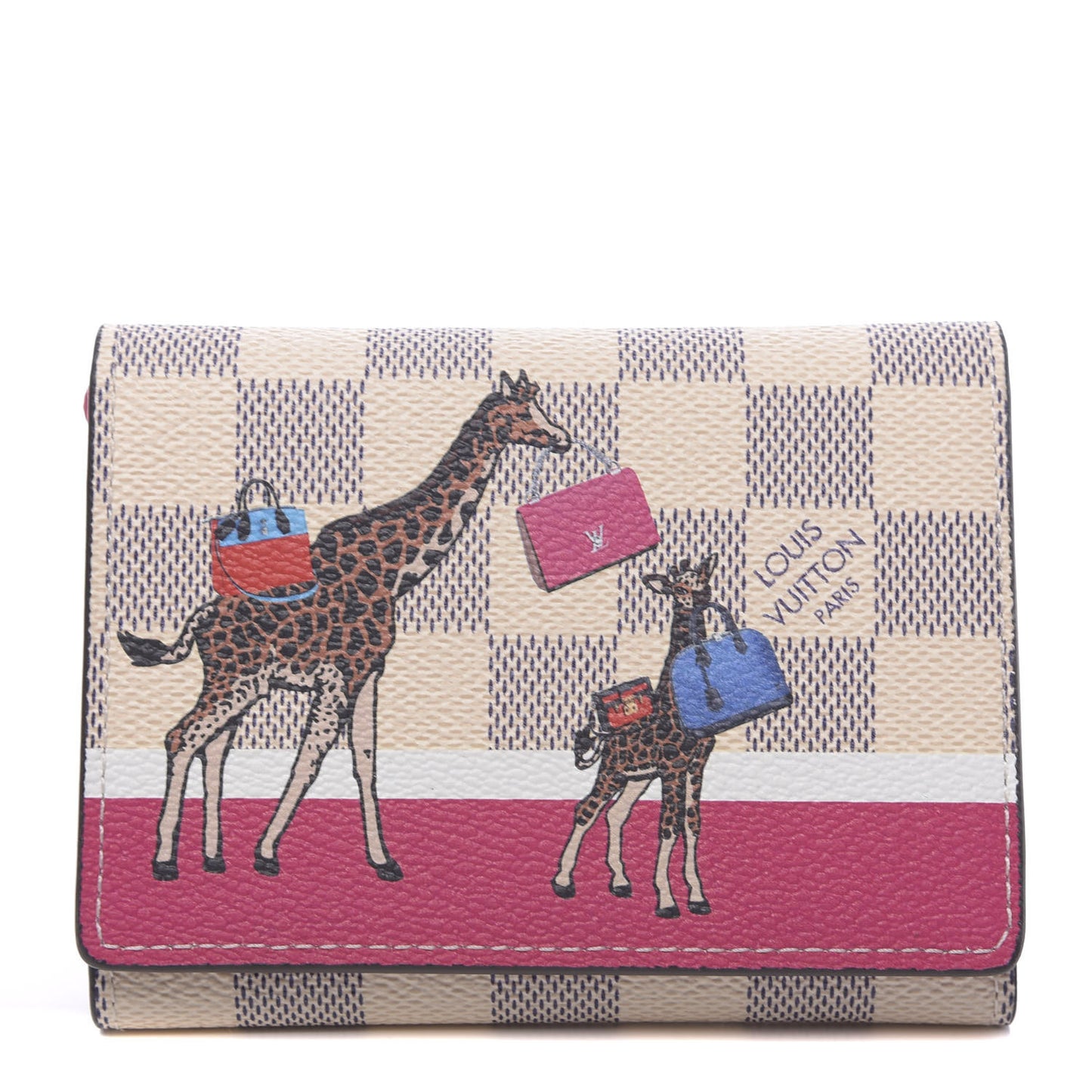 Damier Azur 2017 Christmas Animation Victorine Wallet