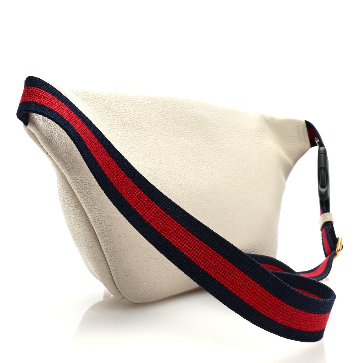 Gucci Grained Calfskin Logo Belt Bag White 2 of 9