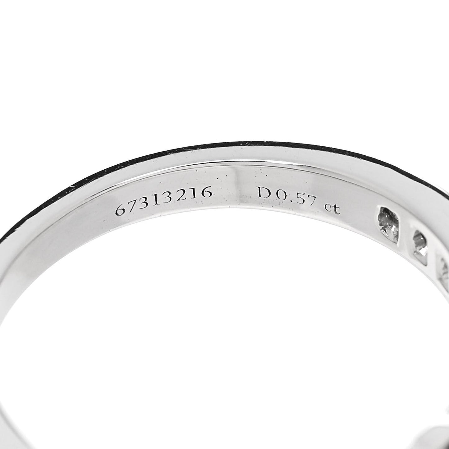 Platinum Diamond .57ct Engagement Ring 47 4