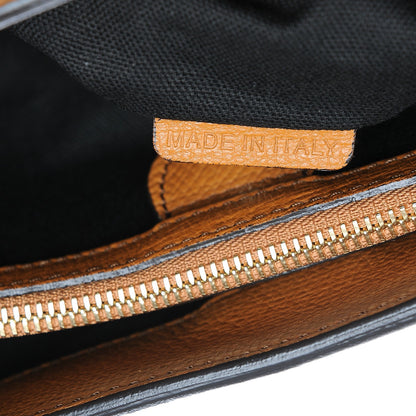 Burberry Grainy Calfskin House Check Medium Banner Tote Cognac 8 of 9