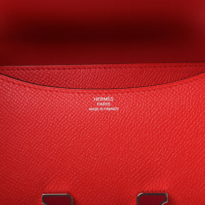 Hermes Epsom Enamel Constance 18 Rouge de Coeur Rubis 8 of 11