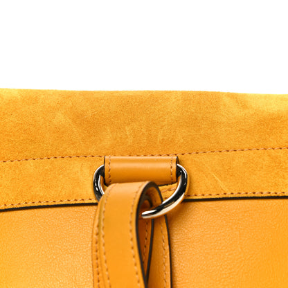 Chloe Suede Calfskin Small Faye Backpack Dusty Yellow 12 of 12