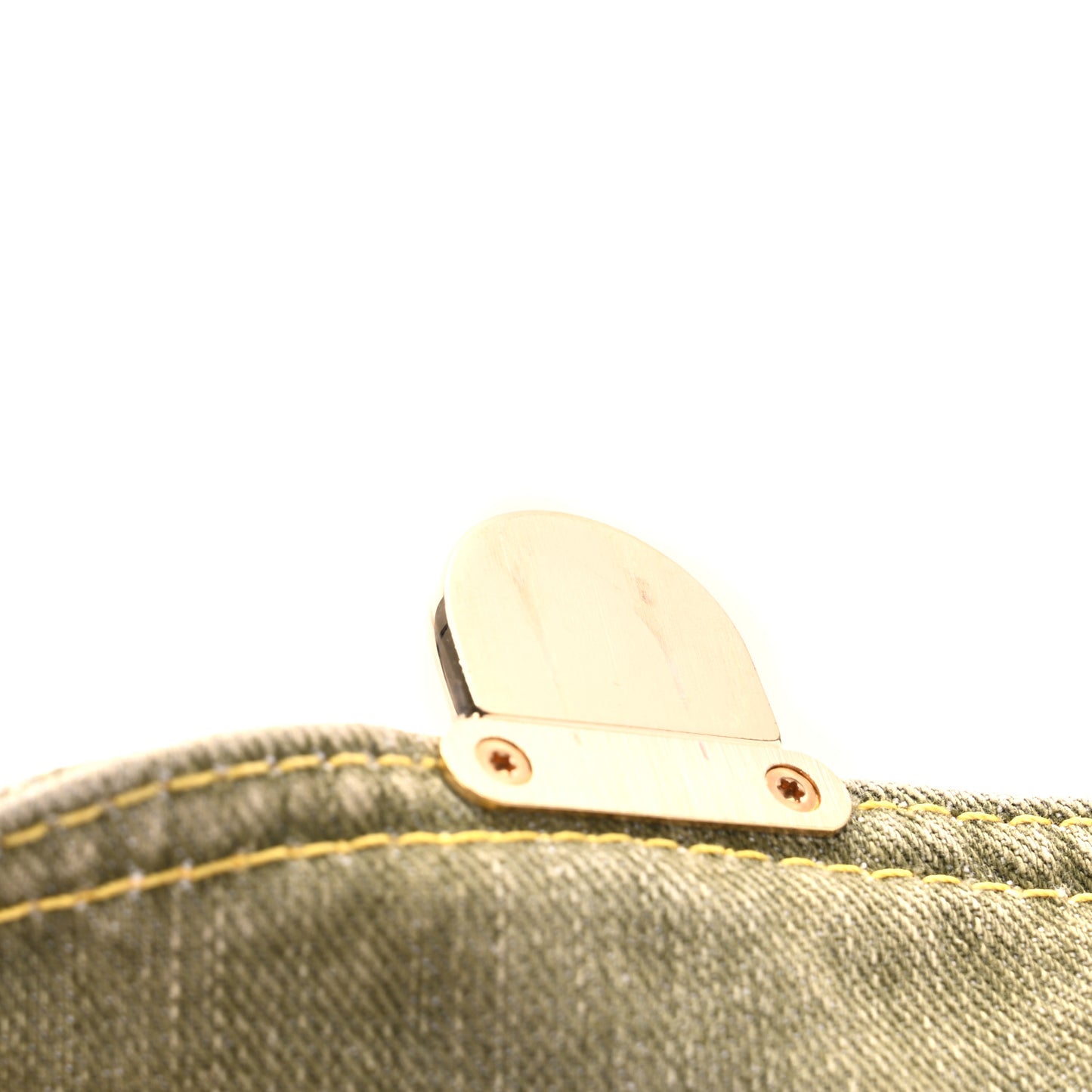 Monogram Denim Mini Pleaty Lichen