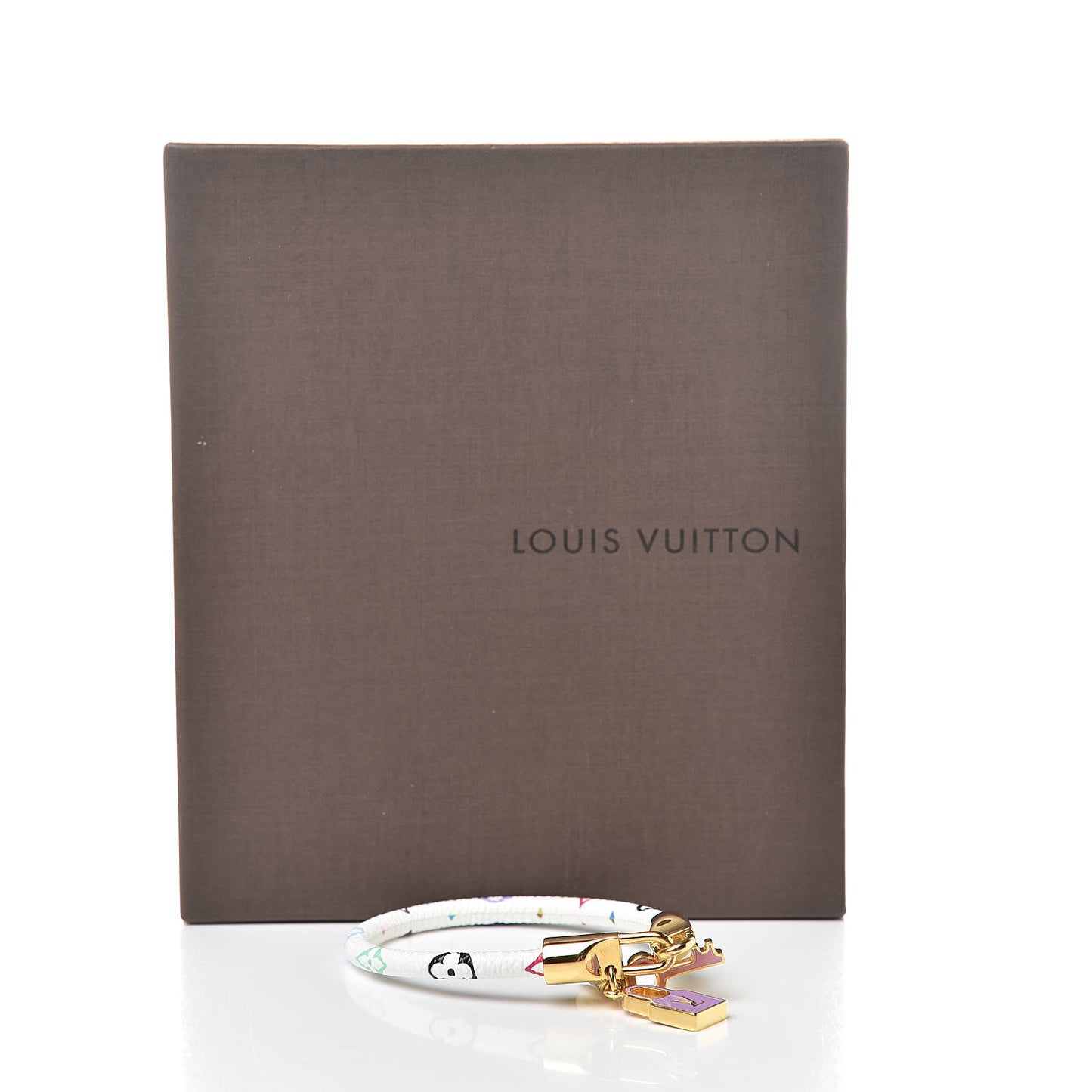 Monogram Multicolor Luck It Bracelet 19 White