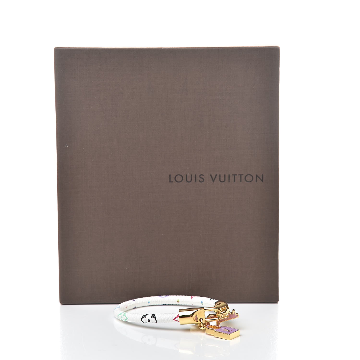 Louis Vuitton Monogram Multicolor Luck It Bracelet 19 White 6 of 6