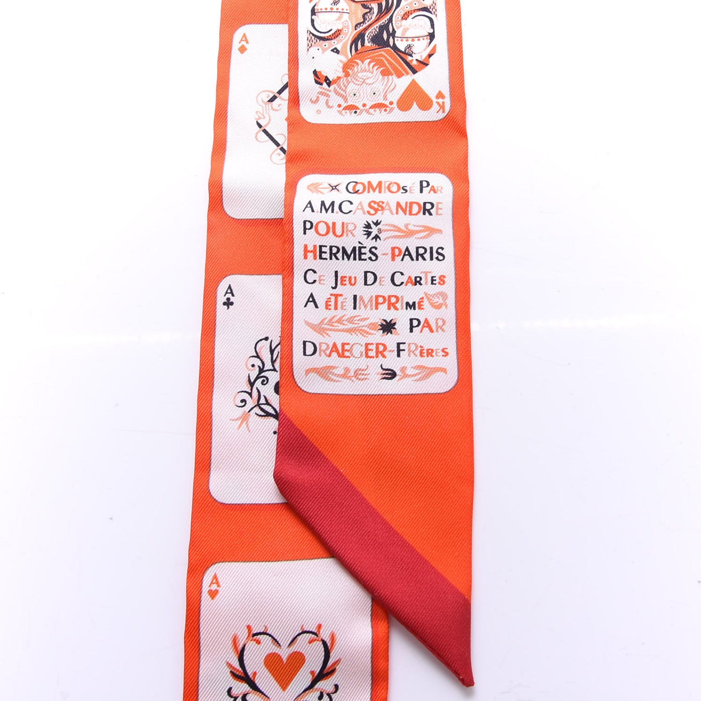 Silk Jeu de Cartes Twilly Vermillon Rouge White