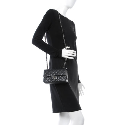 Chanel Iridescent Caviar Quilted Mini Rectangular Flap Black 2 of 8