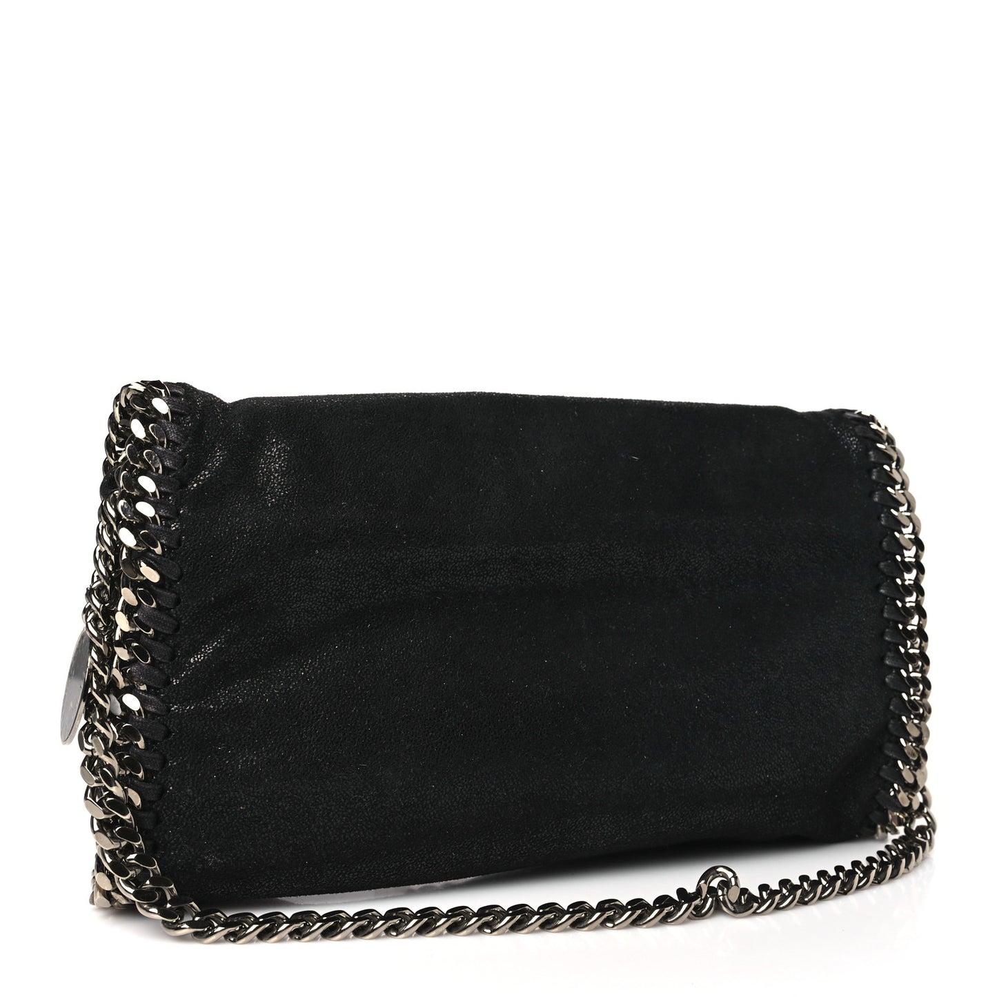 Shaggy Deer Falabella Fold Over Clutch Black