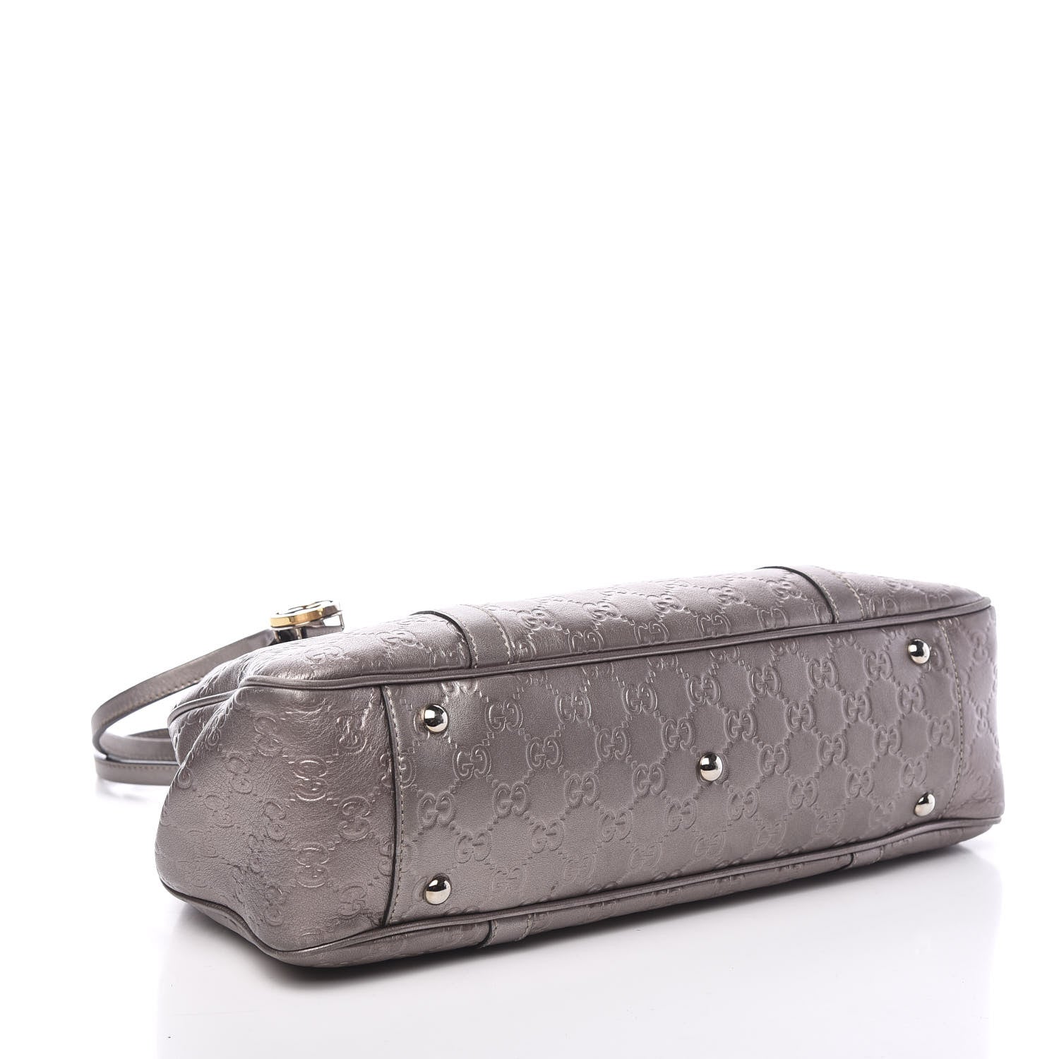 Gucci Metallic Guccissima Medium GG Twins Tote Mauve 3 of 15