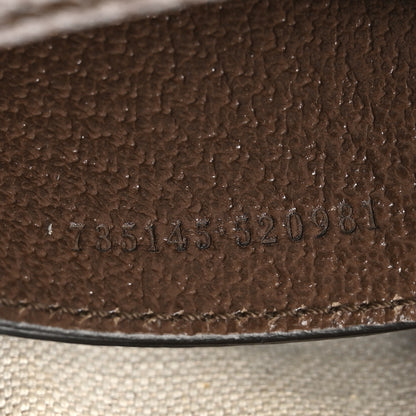 Gucci GG Supreme Monogram Textured Dollar Calfskin Small Ophidia Hobo Beige Ebony New Acero 7 of 11
