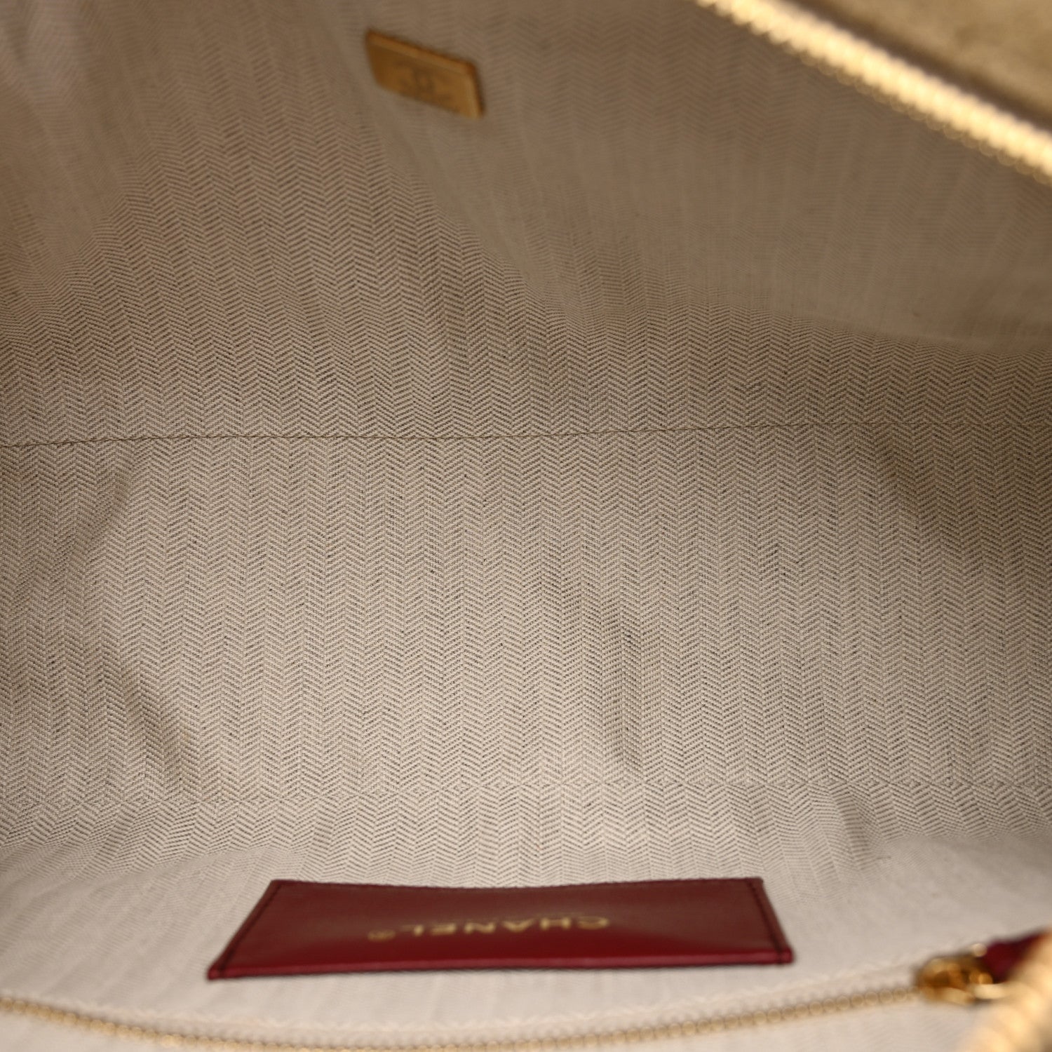 Chanel Suede Quilted Camerissimo Case Dark Beige 5 of 11