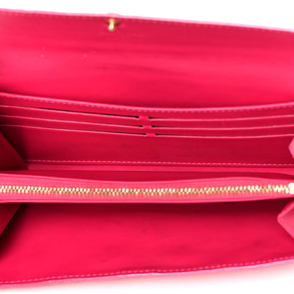 Louis Vuitton Vernis Sarah Wallet Rose Pop 5 of 15