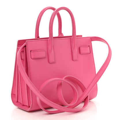 Saint Laurent Calfskin Nano Sac De Jour Lipstick Fuchsia 3 of 11
