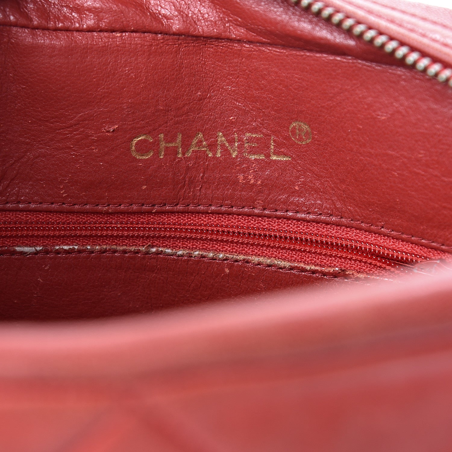 Chanel Lambskin Quilted Crossbody Red 6 of 24