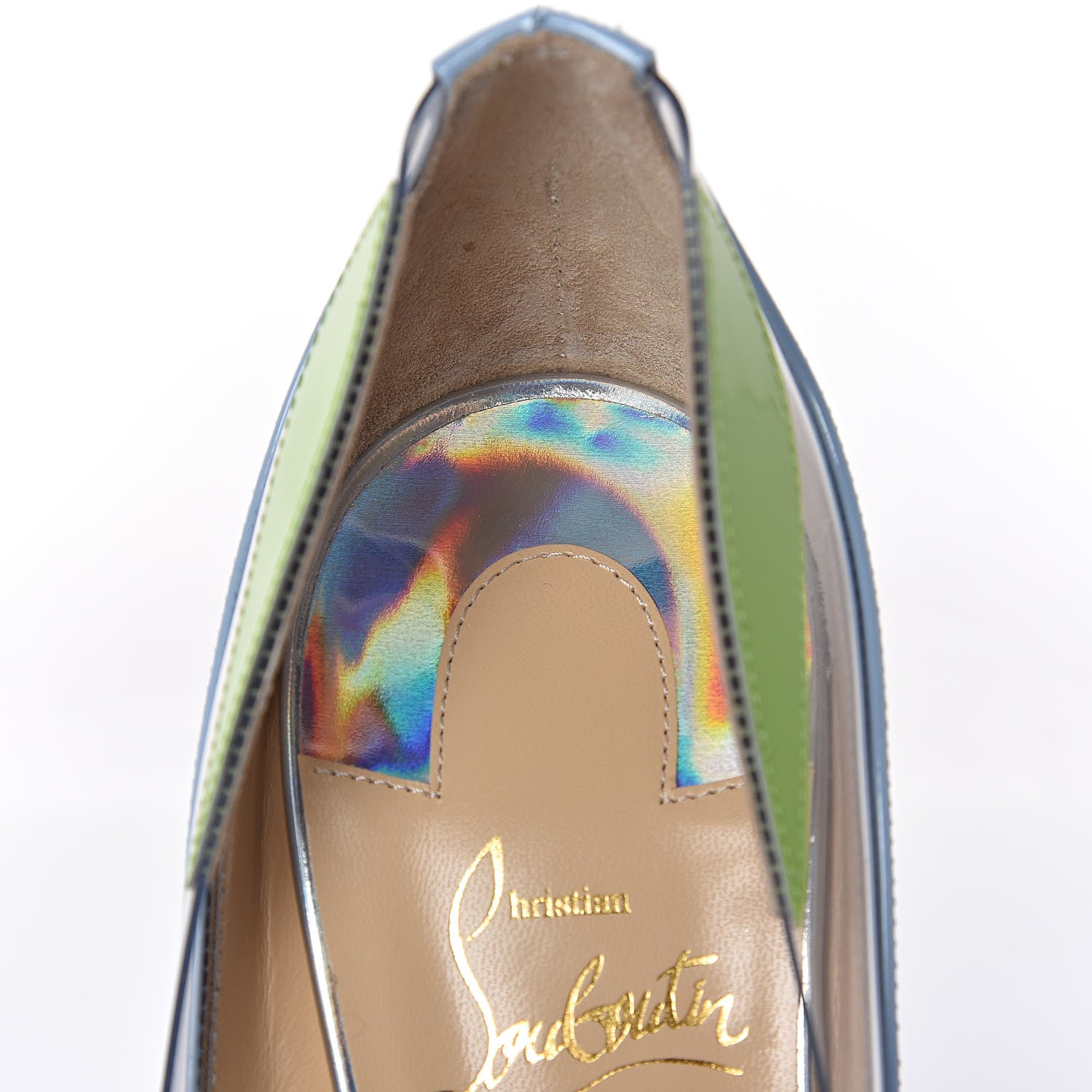 Christian Louboutin Patent PVC Blake is Back 120 Pumps 38.5 Version Multi 10 of 11