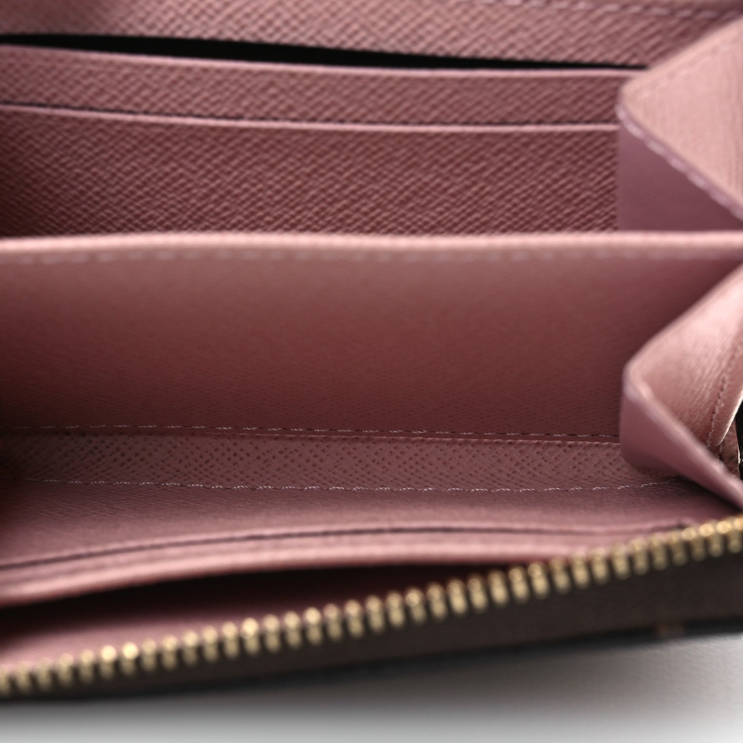 Damier Ebene Zippy Coin Purse Rose Ballerine