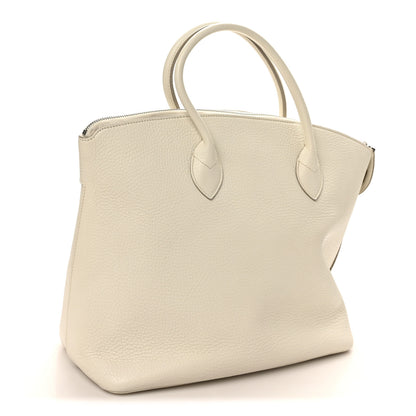 Louis Vuitton Veau Ecorce Haute Maroquinerie Lockit MM Ivory 3 of 9