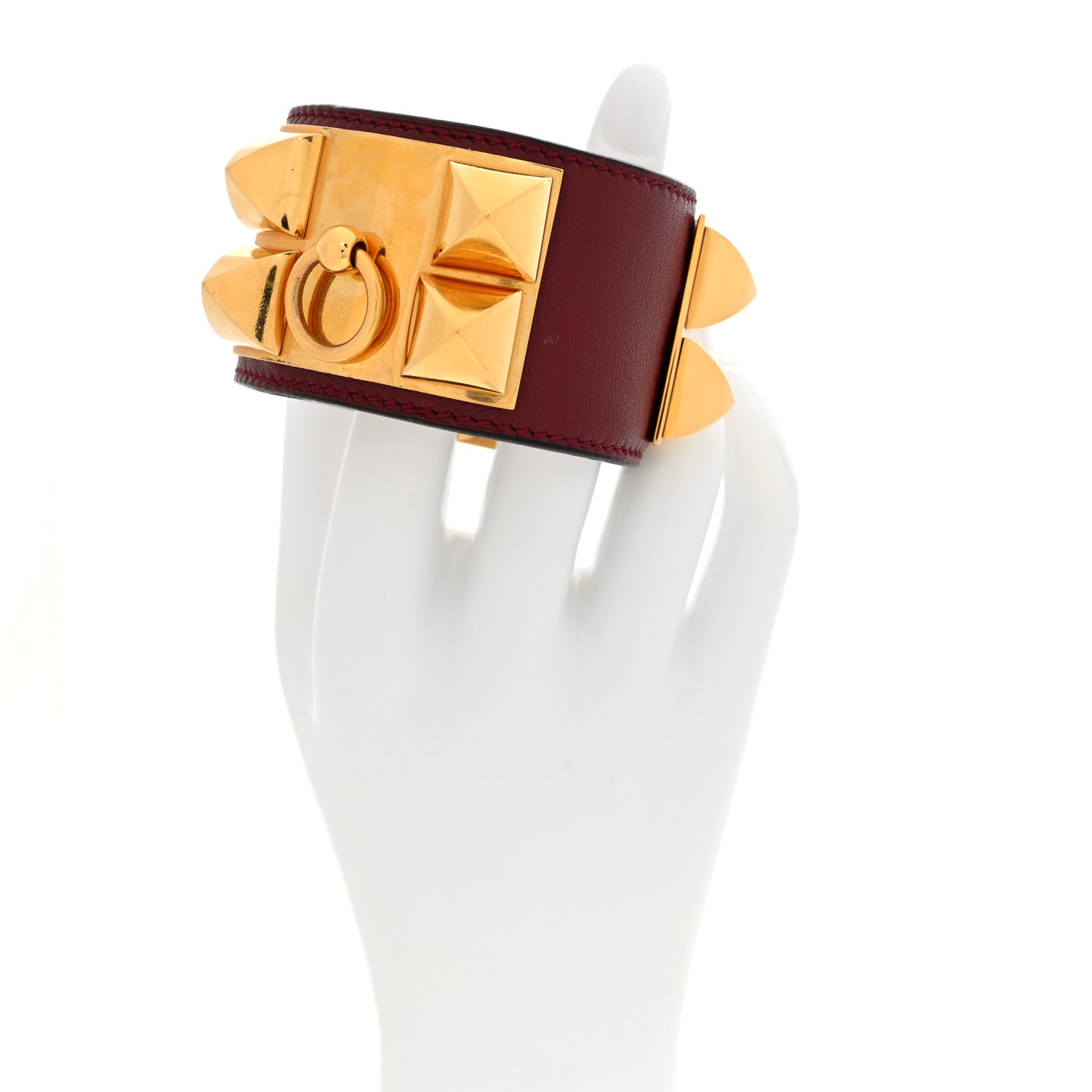 Hermes Box Collier De Chien CDC Bracelet S Rouge H 2 of 6