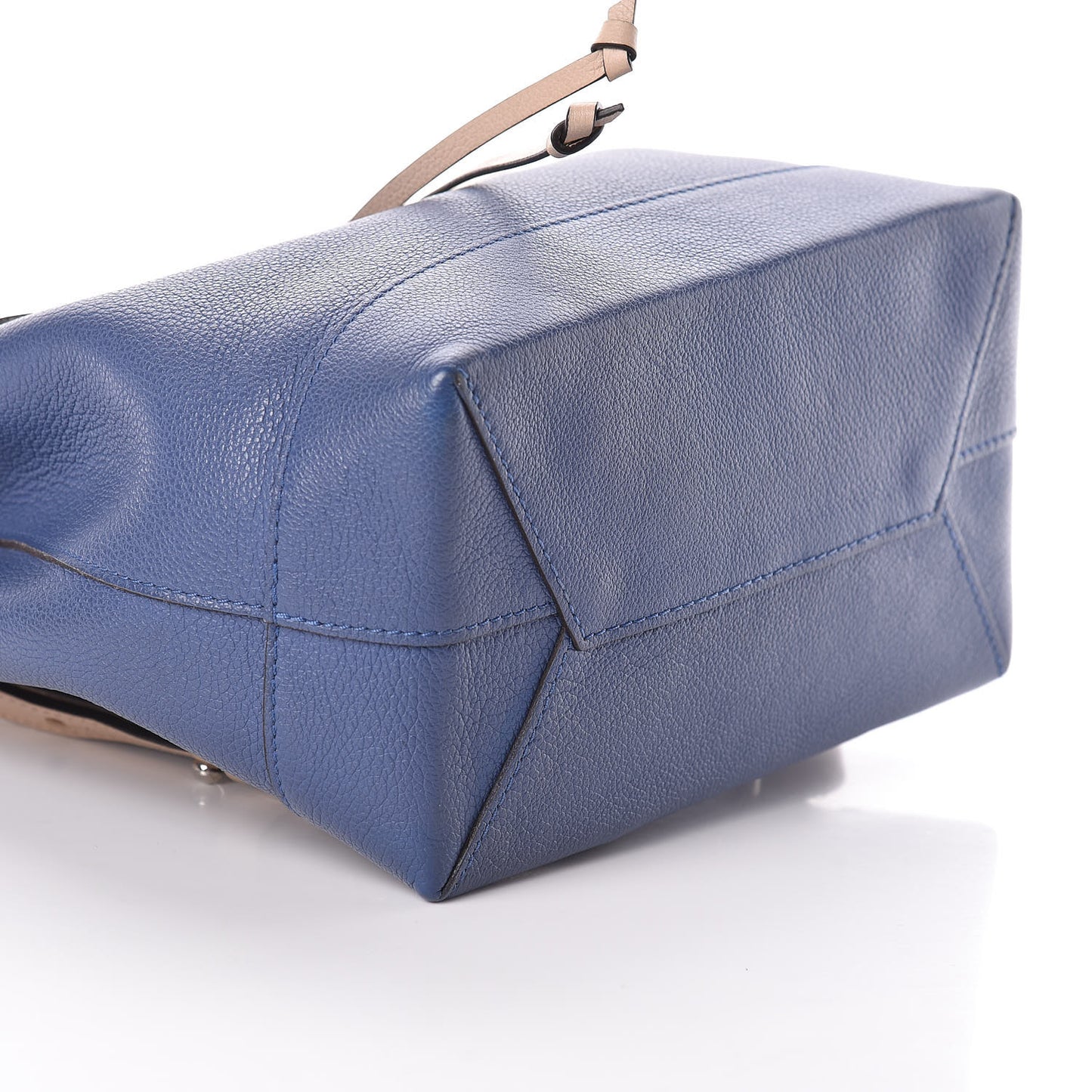 Calfskin Lockme Backpack Denim