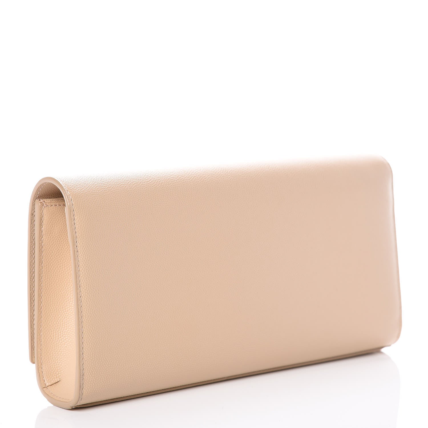 Saint Laurent Grain De Poudre Classic Monogram Cassandre Clutch Nude Powder 3 of 8