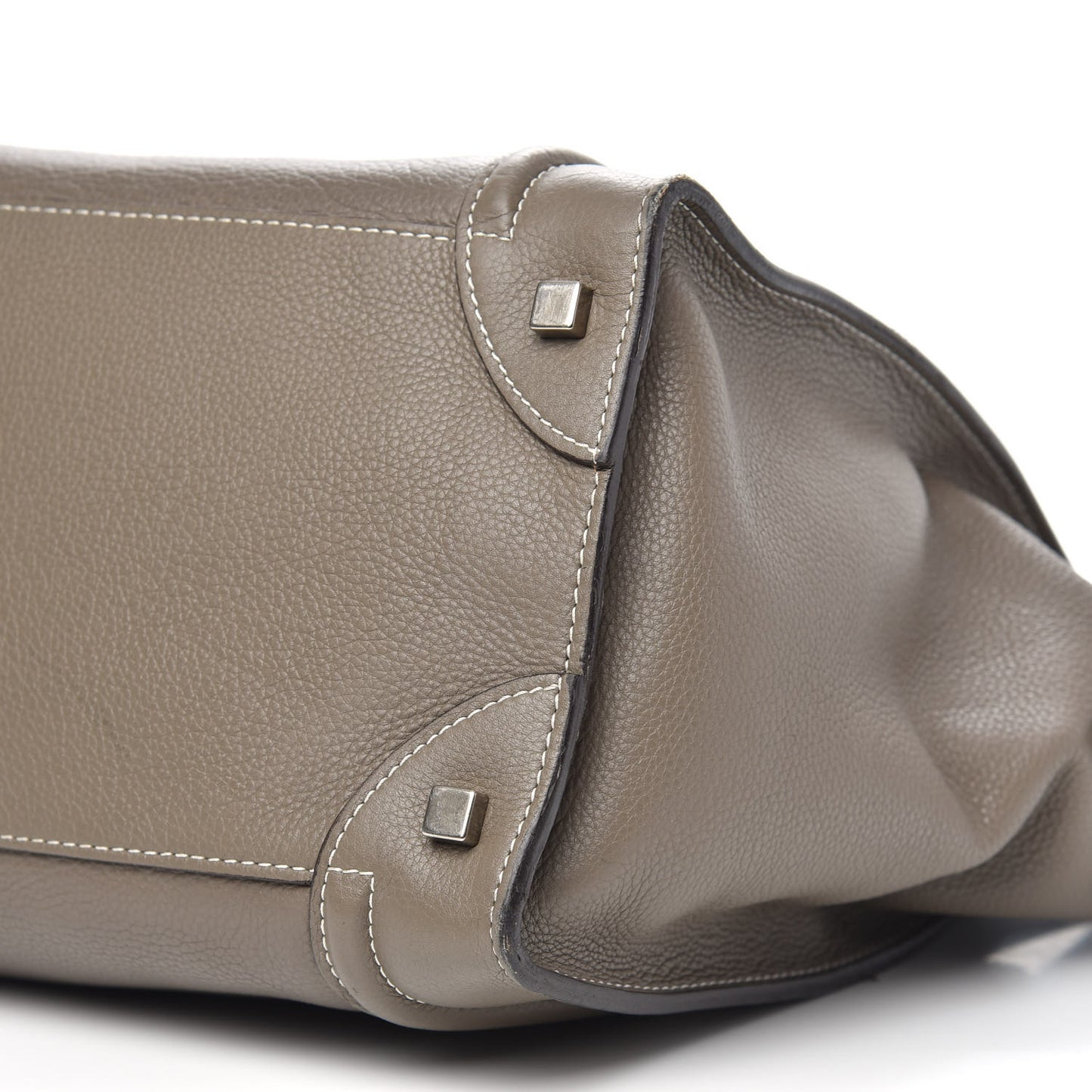 Drummed Calfskin Mini Luggage Souris