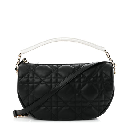 Christian Dior Lambskin Cannage Medium Dior Vibe Hobo Bag Black 1 of 11