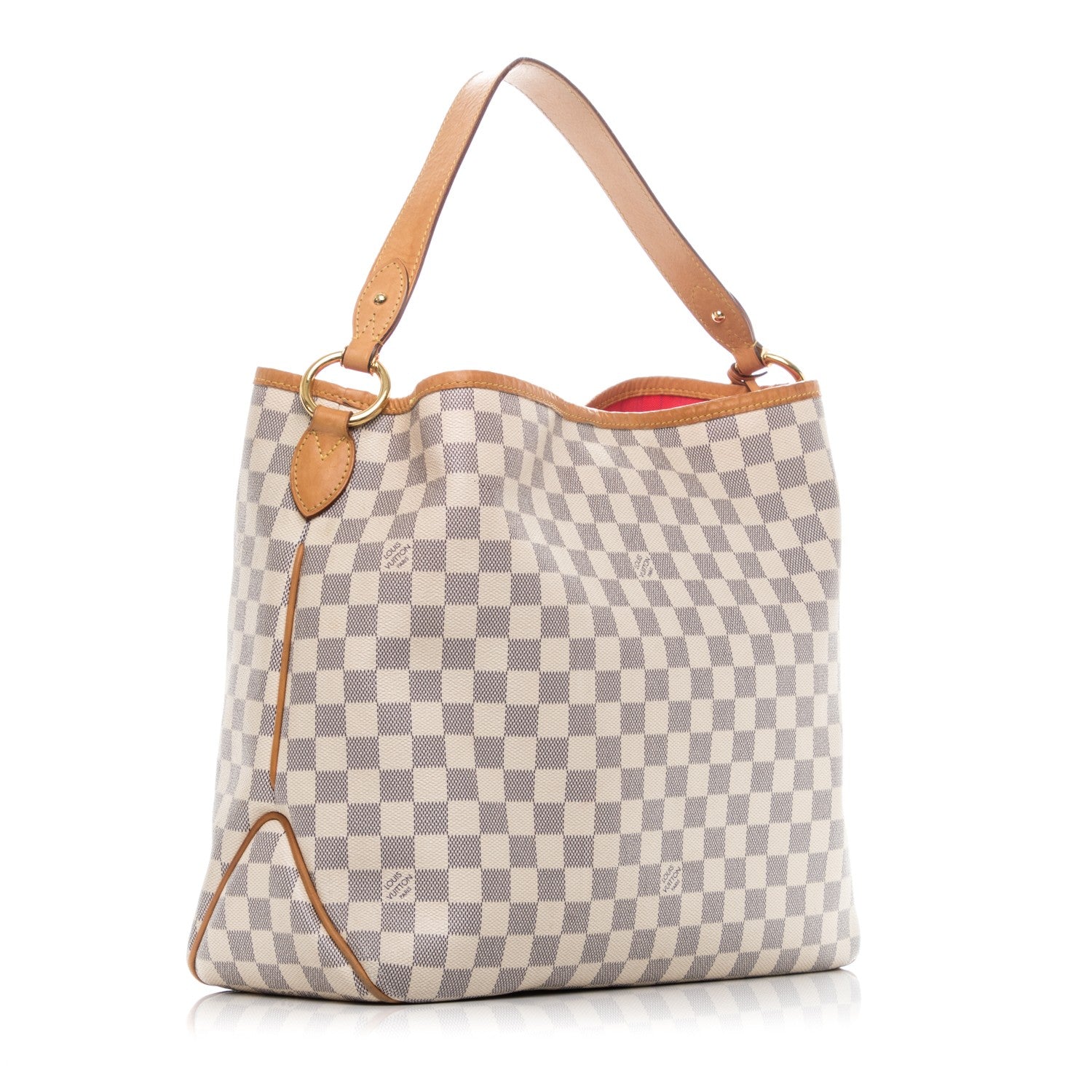 Louis Vuitton Damier Azur Delightful MM Pink 3 of 10