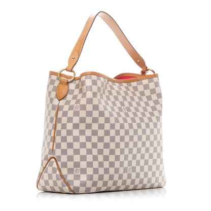 Louis Vuitton Damier Azur Delightful MM Pink 3 of 10