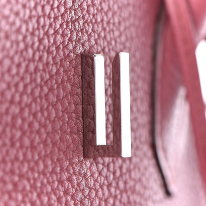 Hermes Taurillon Clemence Birkin 35 Bois de Rose 23 of 30