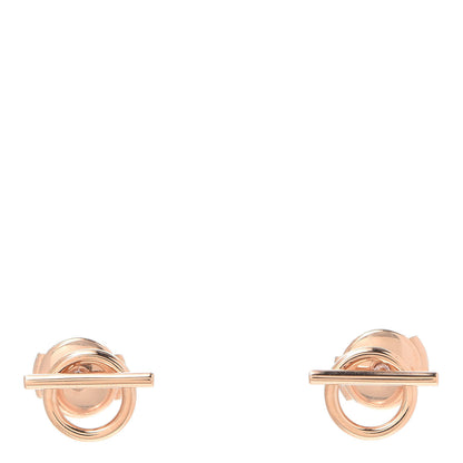 Hermes 18K Rose Gold PM Echappee Earrings 1 of 5