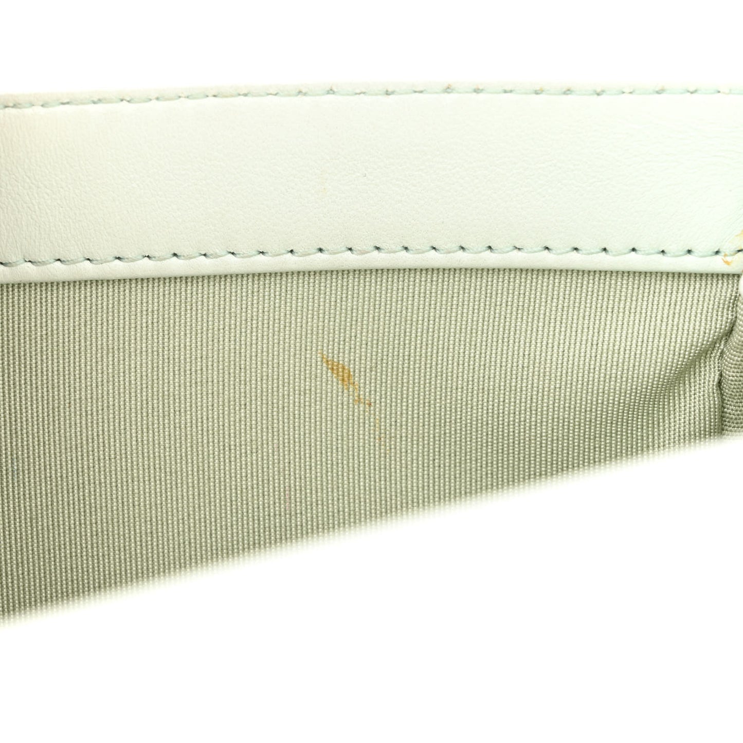 Lambskin Quilted New Medium Boy Flap Light Green