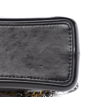 Chanel Aged Calfskin Quilted Gabrielle Backpack Black 9 of 11