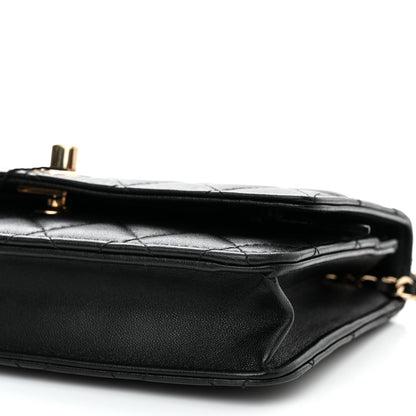 Chanel Lambskin Quilted Trendy CC Wallet On Chain WOC Black 11 of 12